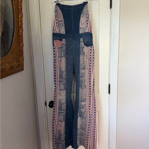 We The Free Dallas Flare Denim Americana Jumpsuit